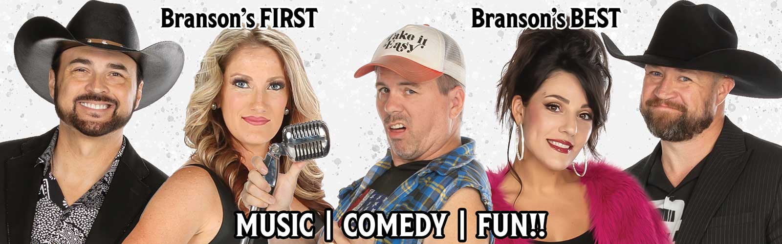 The Baldknobbers performing Branson's original show with comedy and music