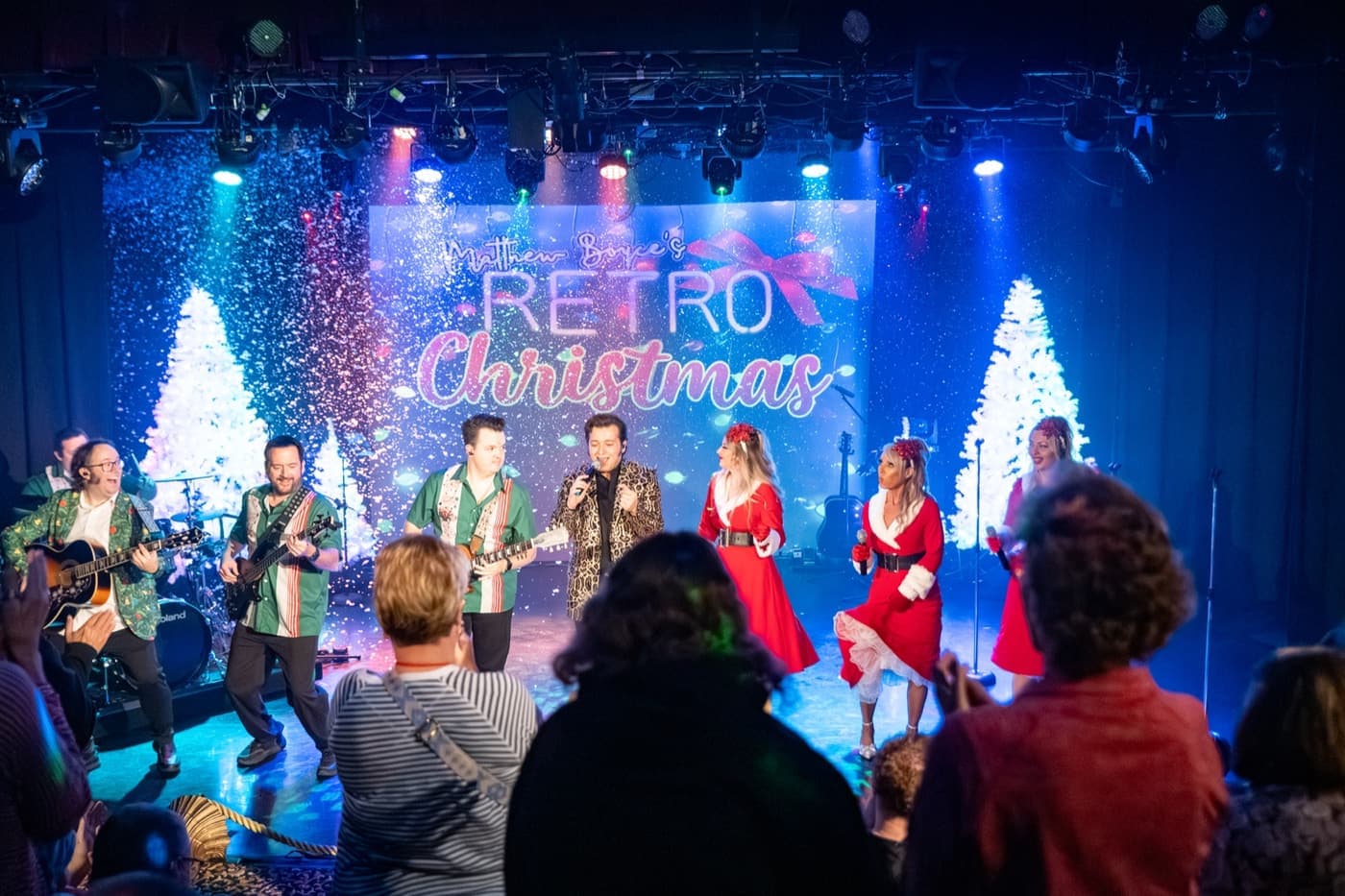 A performance of Matthew Boyce's Retro Christmas in Branson, MO