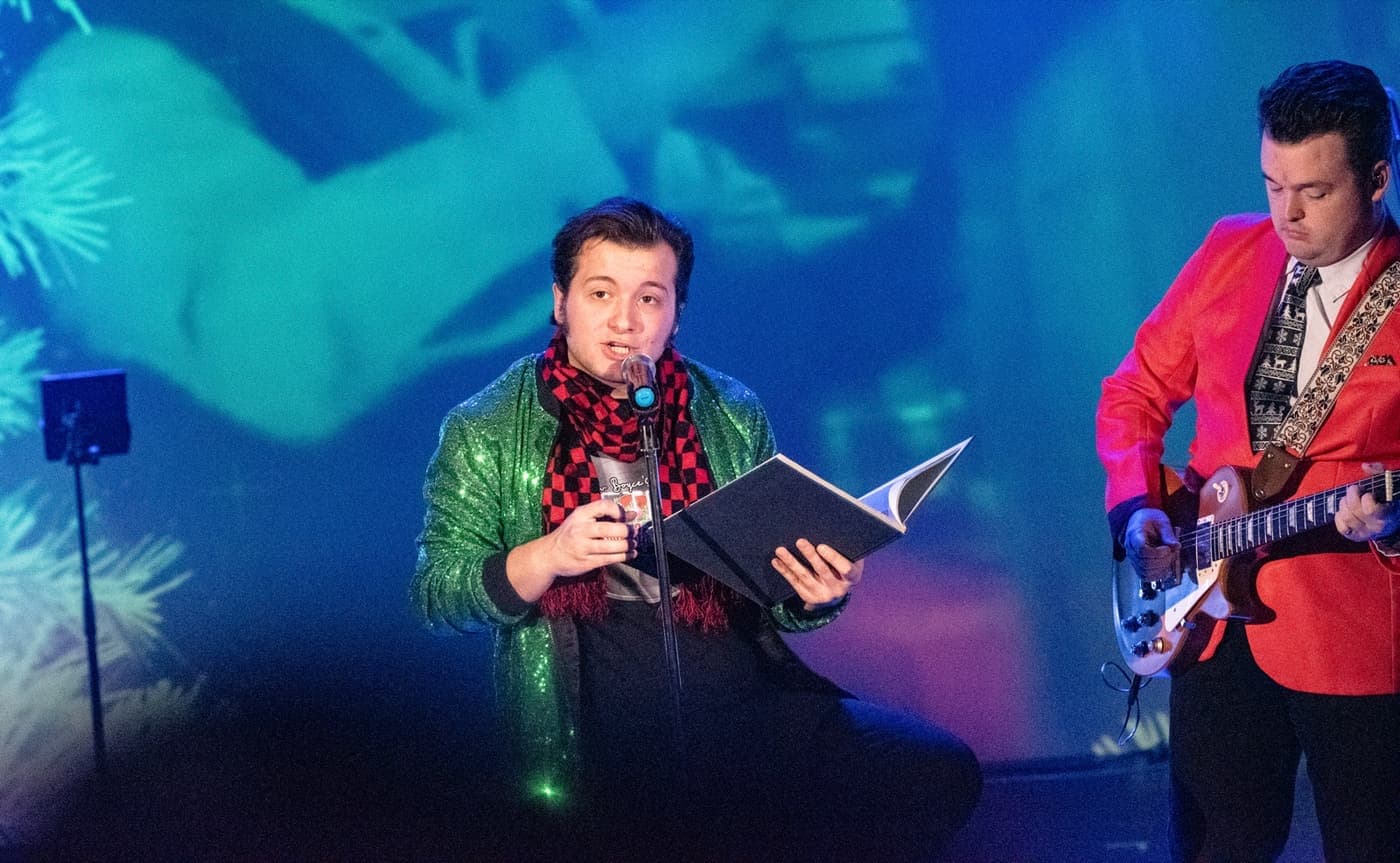 Scene from Matthew Boyce's Retro Christmas at The Showroom at Branson Meadows