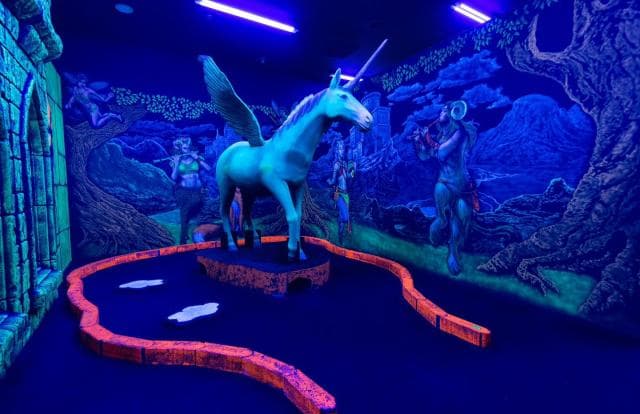 World of Wizards Blacklight Mini-Golf in Branson, Missouri
